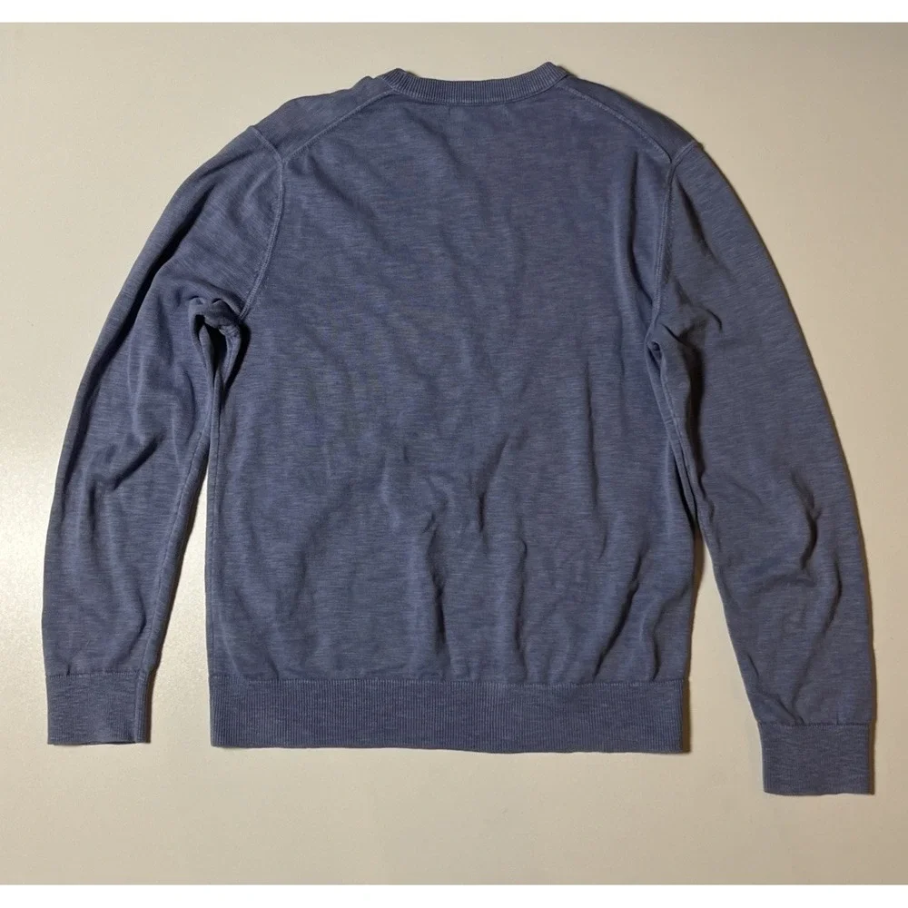 Banana‎ Republic Cotton Club Knit Sweater Size S Periwinkle Lightweight Crewneck